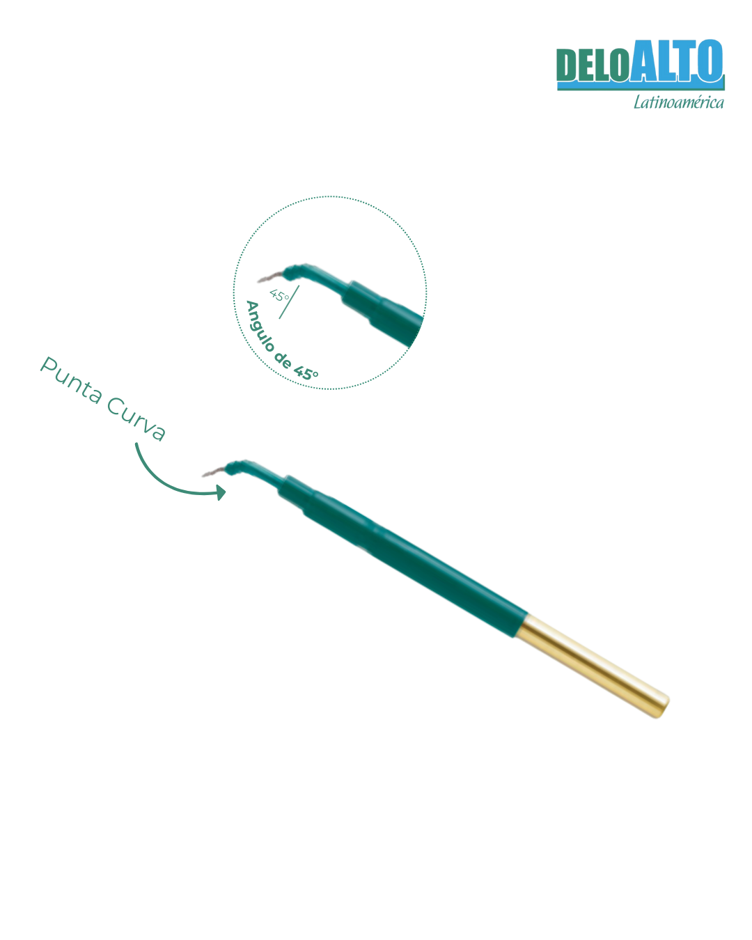 Aguja de Microdisección de Tungsteno - Punta Angulada