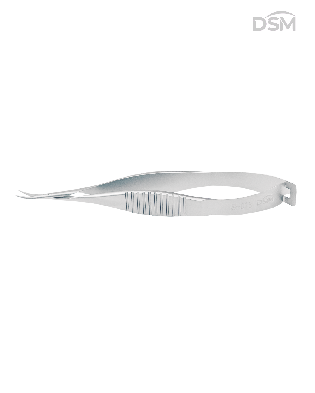 S-018 81mm Curved Vannas Scissors Tijeras de Vannas Curvas Box of 2-Caja de 2