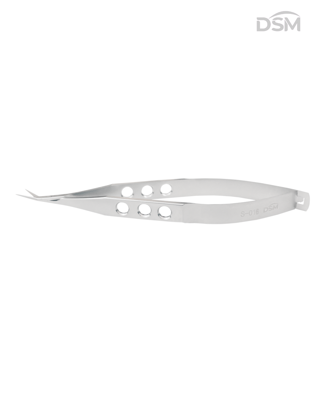 S-016 115mm Angled Conjunctival Scissors | Tijeras de Conjuntiva Anguladas Box of 2-Caja de 2