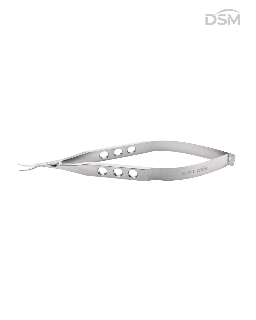S-011 105mm Left Curved Castroviejo Scissors | Tijeras Castroviejo Curva Izquierda Box of 2-Caja de 2