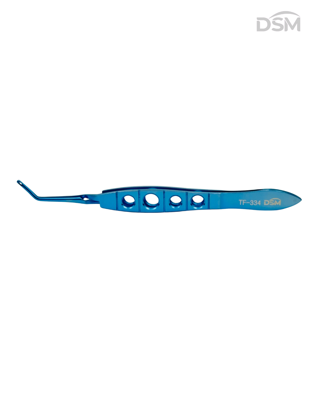 TF-334 118 mm Scleral Plug Forceps Pinzas para tapón escleral