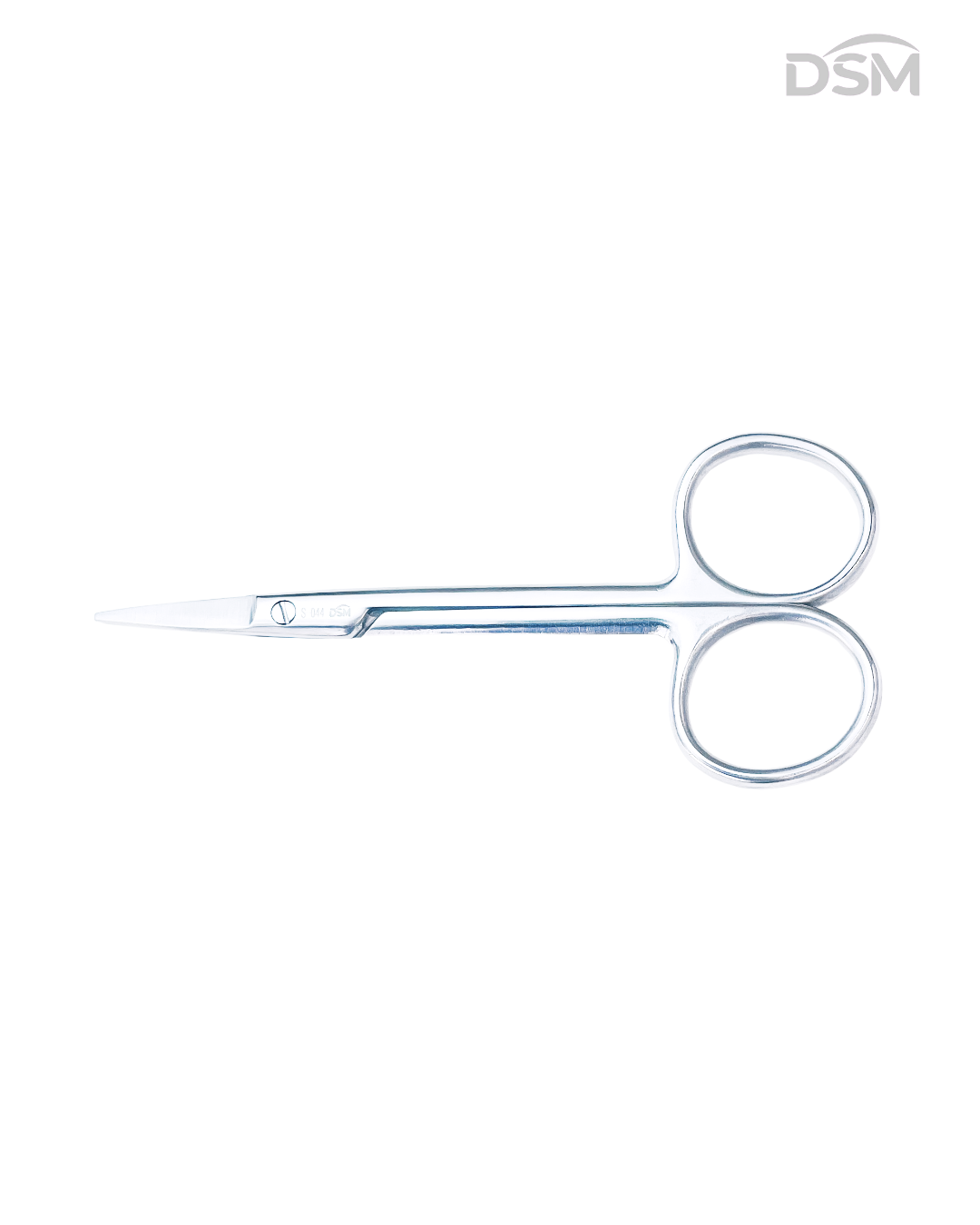 S-044 98mm Straight General Surgical Scissors Tijeras Generales Rectas 98mm Box of 4-Caja de 4