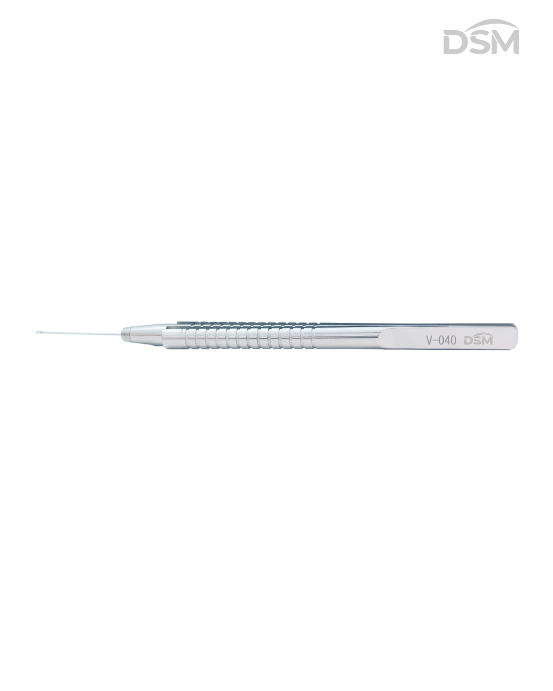 V-041 25G Vitreoretinal Toothed Forceps Straight Tube Pinzas Vitreoretinales Dentadas Tubo Recto