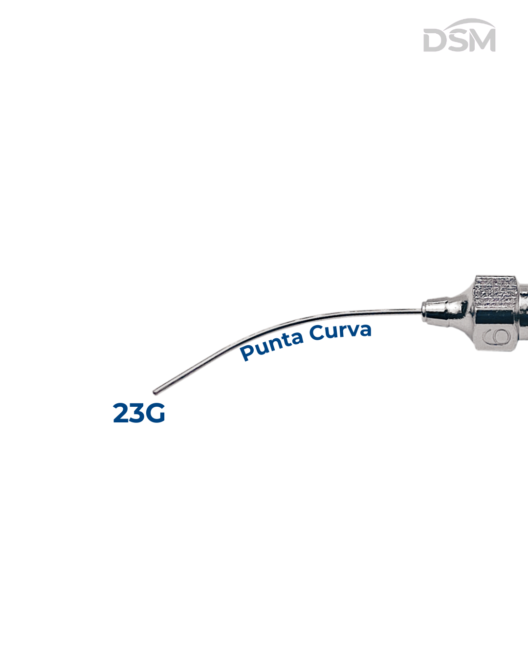 C-028 23G Lacrimal Cannula Cánula Lagrimal Box of 5-Caja de 5