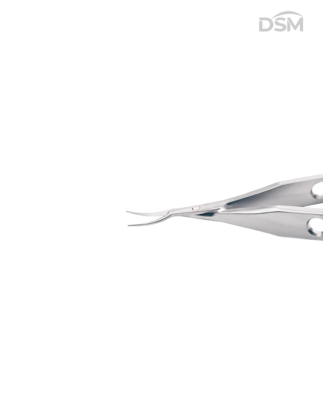 S-011 105mm Left Curved Castroviejo Scissors | Tijeras Castroviejo Curva Izquierda Box of 2-Caja de 2