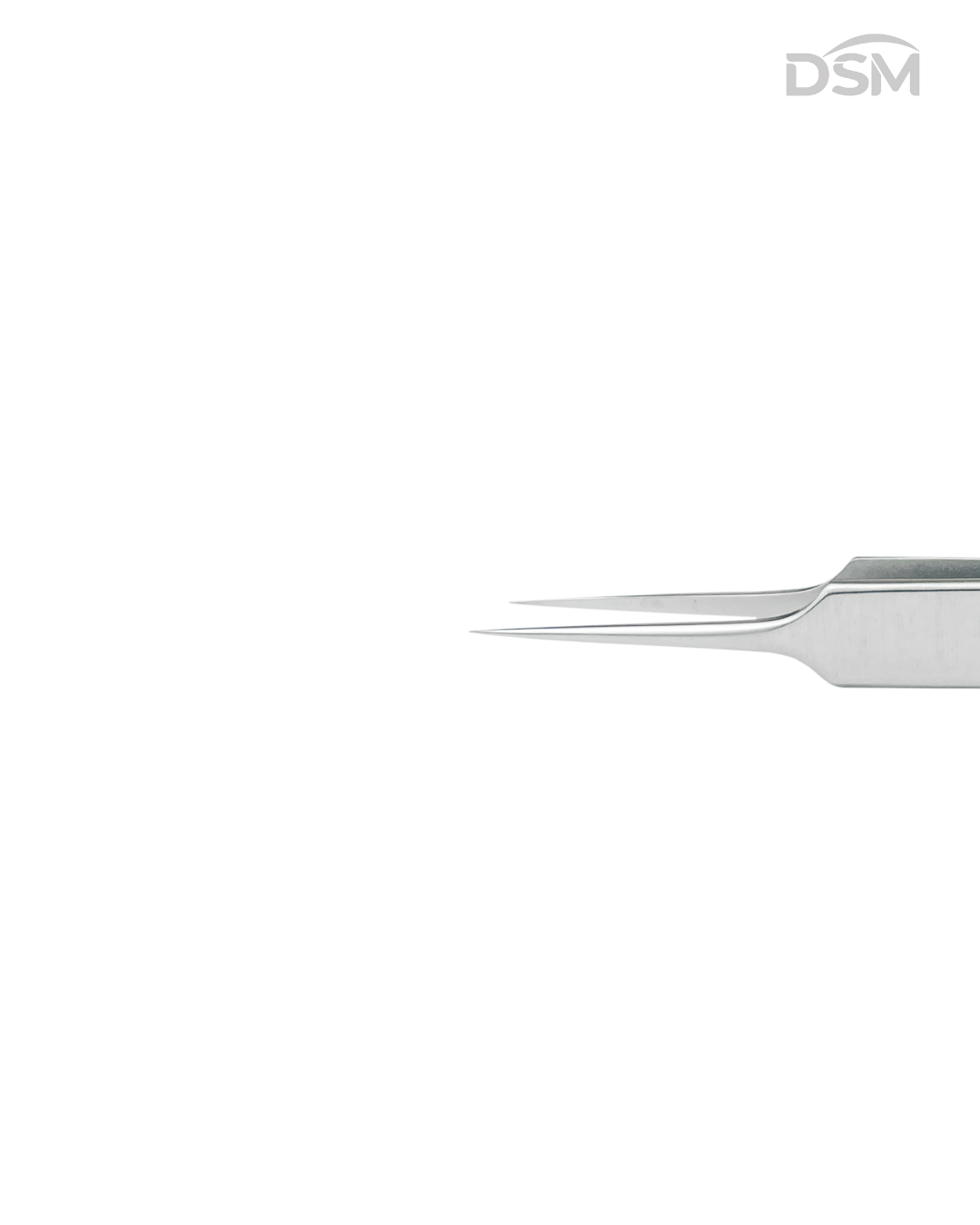F-070 115mm Straight Jeweler's Forceps Pinza de Joyero Recta Box of 4-Caja de 4