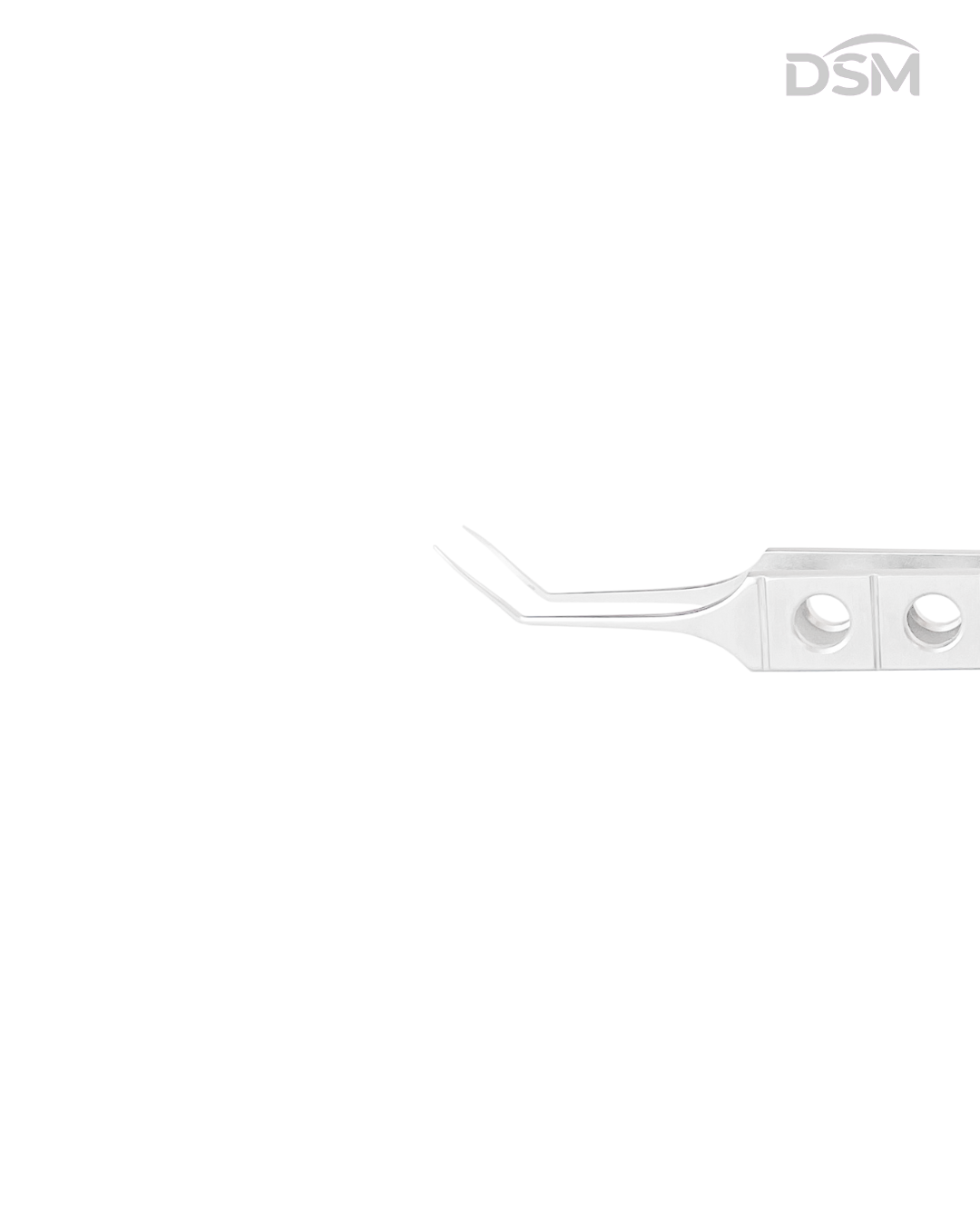 F-047 105mm Lens Implantation Forceps Pinza para Implantación de Lentes Box of 4-Caja de 4