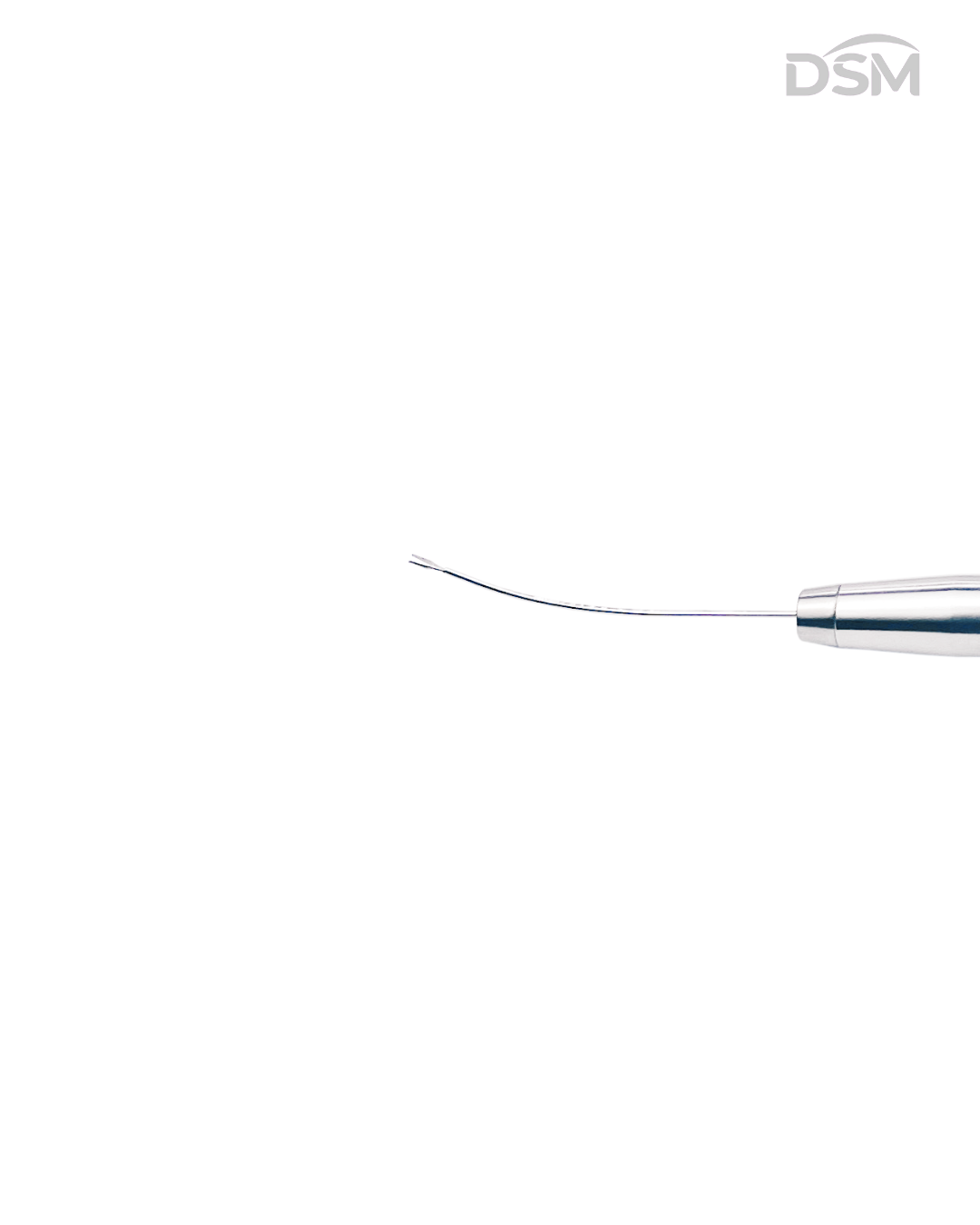 V-043 20G Vitreoretinal Toothed Forceps Curved Tube Pinzas Vitreoretinales Dentadas Tubo Curvado