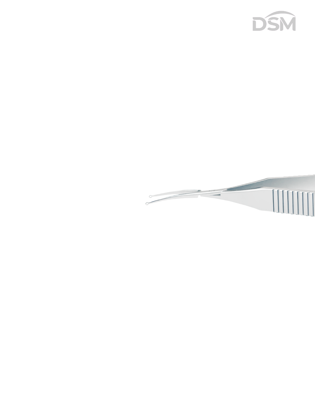 F-045 115mm Lens Forceps Pinza para Lentes Box of 4-Caja de 4