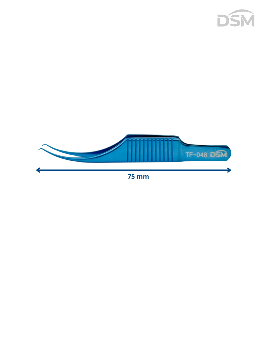 TF-048 0.12mm| 75mm Colibri Toothed Forcep Pinzas dentada Colibrí