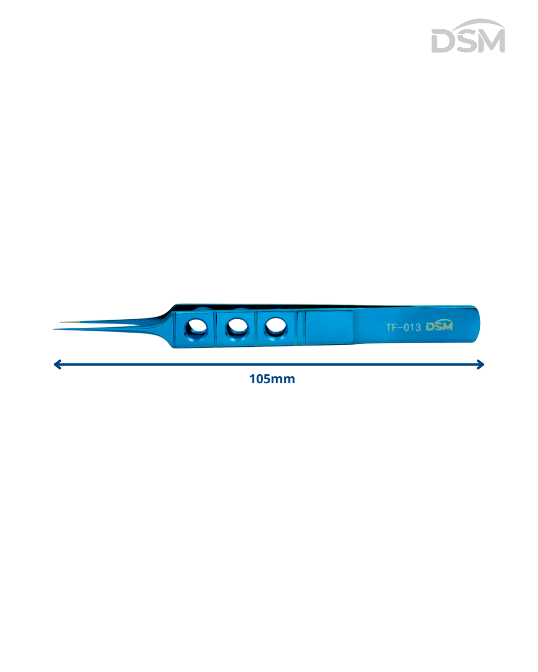 TF-013 0.12mm| 105mm Toothed Forcep Pinzas dentada