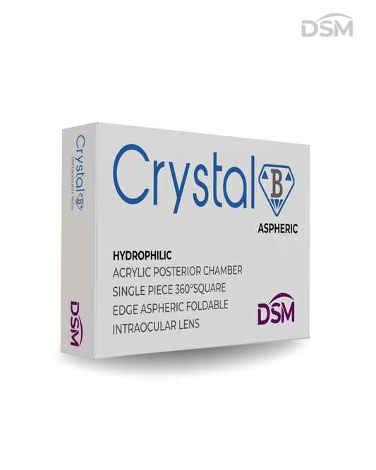 Crystal B– LIO Monofocal Asférico Hidrofílico Plegable para Catarata
