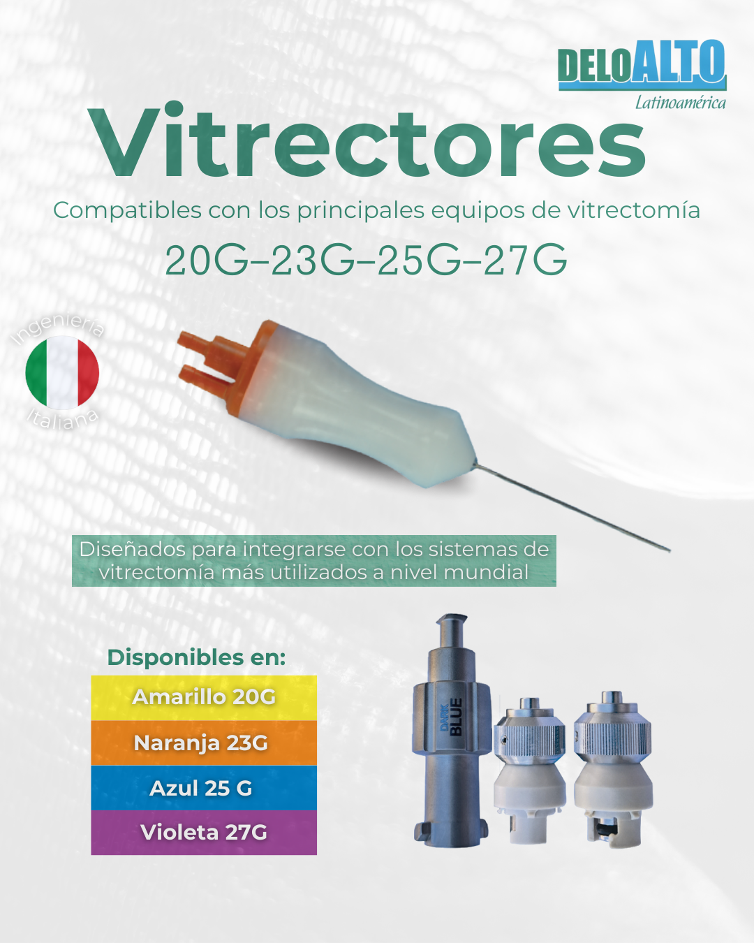 Vitrector Desechable para Vitrectomía – Retina (20G / 23G / 25G / 27G)