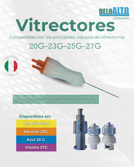 Vitrector Desechable para Vitrectomía – Retina (20G / 23G / 25G / 27G)