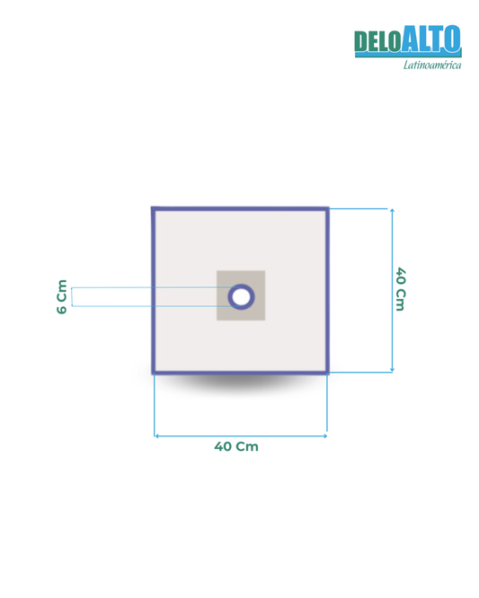 Campo Quirúrgico con Apertura Estéril 40cm x 40cm sin reservorio