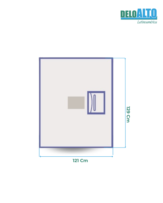 Campo Quirúrgico Incise con Bolsa Estéril para Faco 121 x 129 cm  (Caja x 10)
