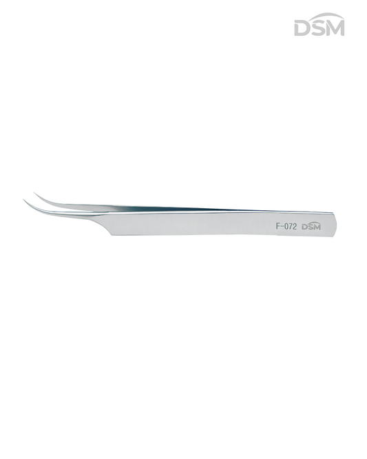 F-072 115mm Curved Jeweler's Forceps Pinza de Joyero Curva Box of 4-Caja de 4