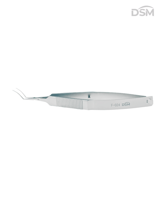 F-024 120mm|1.8mm MICS Capsulorhexis Forceps Pinza Capsulorrexis MICS Box of 4-Caja de 4