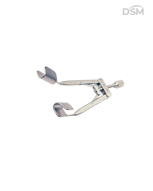 E-038  13mm | 78mm     Adjustable Speculum       Blefaróstato Ajustable Box of 4-Caja de 4