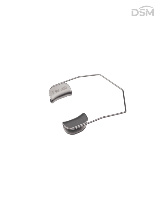 E-025   13.5mm | 45mm   Barraquer Solid Speculum           Blefaróstato Sólido Barraquer Box of 5-Caja de 5
