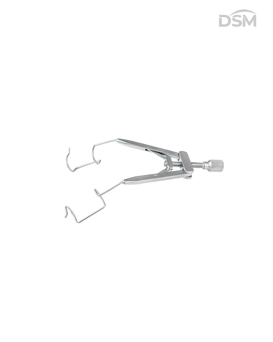 E-030  15mm | 80mm     Adjustable Speculum       Blefaróstato Ajustable Box of 4-Caja de 4