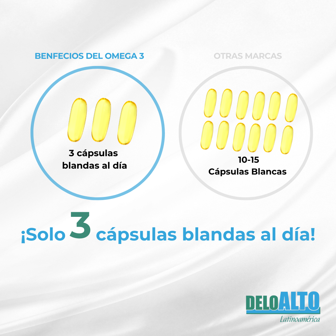 De3 Omega 3- 90|180|270 Cápsulas blandas , free shipping (Envío Gratis)